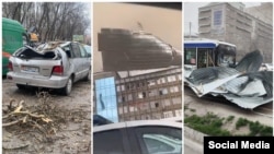 Бишкекте болгон шамалдын кесепети.