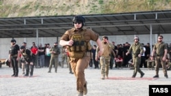 Адам Кадыров на стрельбище в Гудермесе