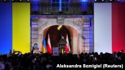 Prezident Wolodymyr Zelenski 5-nji aprelde Warşawada çykyp gürledi.