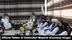 دیدار صدراعظم قطر با رئیس الوزرای حکومت طالبان در شهر قندهار 12.05.2023