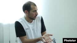 Armenia - Prime Minister Nikol Pashinian's son Ashot speaks during a trial in Yerevan, June 5, 2023.