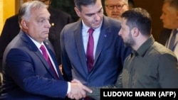 Президент України Володимир Зеленський і прем’єр-міністр Угорщини Віктор Орбан у Гранаді, жовтень 2023 року