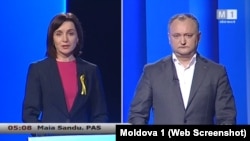 Молдова, передвиборчі дебати між Майєю Санду та Ігорем Додоном на президентських виборах 2016 року