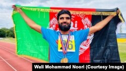 ولی محمد نوری ورزشکار نابینای افغان - تصویر از آرشیف
