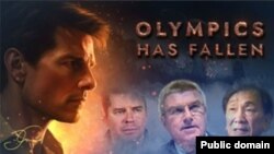 A visual from the fake documentary Olympics Has Fallen, produced by Russian-affiliated influence actor Storm-1679