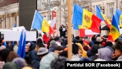 Кишиневдогу демонстрация. 28-февраль 2023-жыл