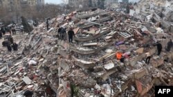 Жер титирөөдөн жабыркаган Кахраманмараш шаары. Февраль, 2023-жыл. 