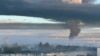 Smoke rises over Sevastopol on April 29.