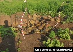 «Відсунуті» саперами міни біля Роботиного на Запоріжжі, вересень 2023 року