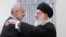 Iranian Supreme Leader Ayatollah Ali Khamenei and Hamas leader Ismail Haniya in 2012.