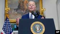 ԱՄՆ նախագահ Ջո Բայդենը հայտարարությամբ է հանդես գալիս Սպիտակ տանը, Վաշինգտոն, 1-ը հոկտեմբերի, 2023թ․