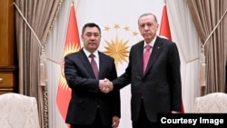 Садыр Жапаров, Режеп Тайып Эрдоган. Архив сүрөт. 