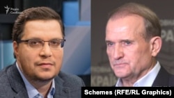 Денис Жарких (л) та Віктор Медведчук 