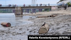 Обміління річки Дніпро в Запоріжжя після руйнування Каховської ГЕС, ілюстративне фото