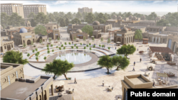 Бухарадагы туристтик борбордун макети. Февраль, 2024-жыл