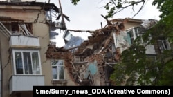 Ուկրաինա - «Շահեդ» անօդաչու թռչող սարքի հարձակման հետևանքները Սումիում, 3-ը հուլիսի, 2023թ.