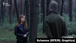 Журналістка «Схем» Валерія Єгошина та боєць ССО ЗСУ з позивним «Блендер»