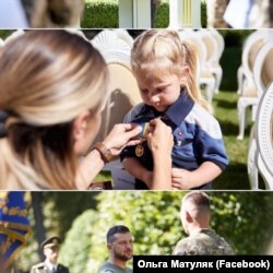 Софія отримує нагороду батька – звання Героя України