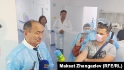 Саламаттык сактоо министри Алымкадыр Бейшеналиев Эне жана баланы коргоо улуттук борборунда. 02.08.2024-жыл.