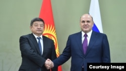 Акылбек Жапаров менен Михаил Мишустин.