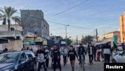 Хан-Юнис шаарынын тургундары. Газа тилкеси.