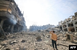 Газанын Жабалия шаарындагы качкындар лагери аба соккусунан кийин, 11-октябрь, 2023-жыл.