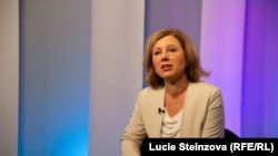 ЧЕХІЯ – Віце-президент Європейської Комісії Віра Юрова під час інтерв’ю Радіо Свобода, Прага, 13 жовтня 2023 р.