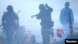 Українські військові в шведському навчальному таборі STANTA в рамках програми підготовки Interflex, Велика Британія, листопад 2023 року