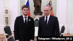 Владимир Путин жана Ахмат Кадыров. 