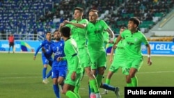 “Абдыш-Ата” менен "Алтын-Асыр" футбол клубдарынын беттеши. Түркмөнстан, Ашхабад шаары. 30-ноябрь, 2023-жыл. 