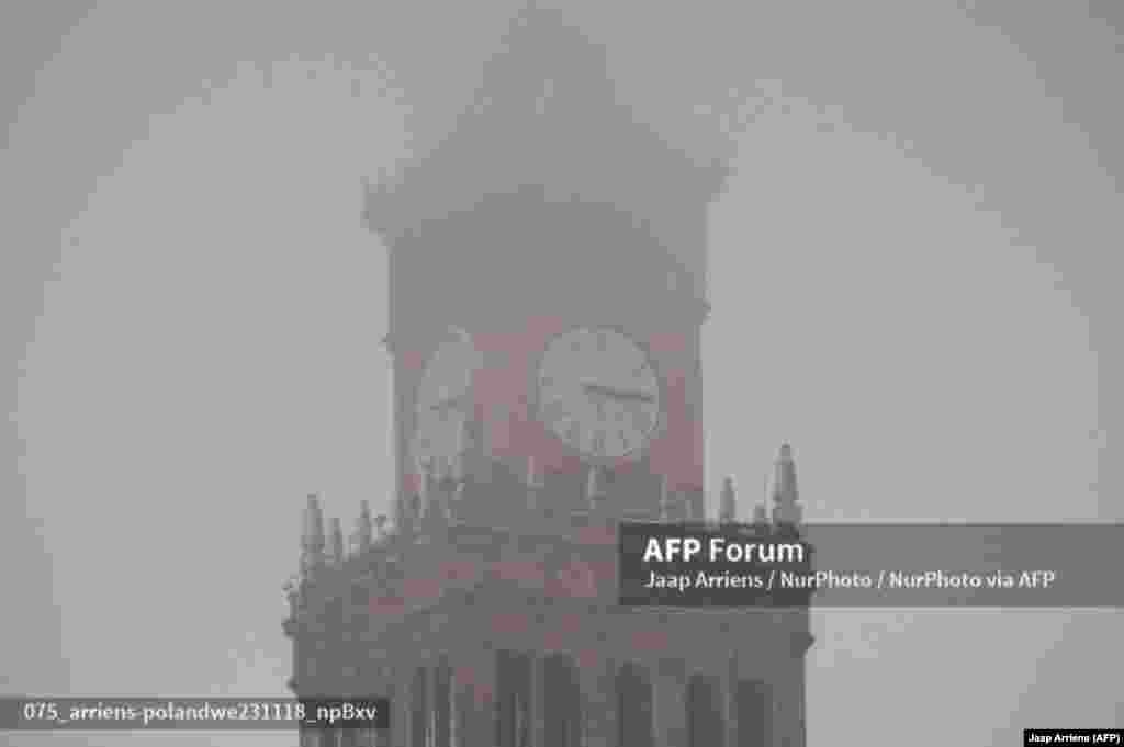 Первый снег в Варшаве 18-ноября.&nbsp;