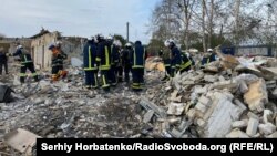 Наслідки ракетного удару армії РФ по Харківській області. Гроза, Харківська область, 6 жовтня 2023 року