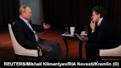 Володимир Путін (ліворуч) і Хуберт Зайпель