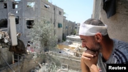 Израил армиясынын аба соккусунан жабыркаган Абдел Рахман Барика. 29-апрель, 2024-жыл. Рафах.