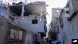 Գազայի ավերված տները, 3 դեկտեմբերի, 2023թ. 