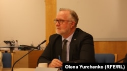 Міністр зайнятості та інтеграції Швеції Йохан Першун (Johan Pehrson). Лютий 2023 року, Стокгольм, Швеція