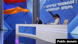 Armenian Prime Minister Nikol Pashinian answers questions sent in by the public, November 24, 2023.