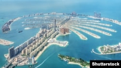 Дубайдагы Palm Jumeirha аралы.