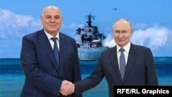 Аслан Бжания и Владимир Путин (коллаж)