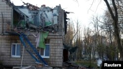 Дрон чабуулуна кабылган үй. Киев. 25-ноябрь, 2023-жыл.