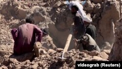 ویرانی های ناشی از زلزله پانزدهم میزان در ولسوالی زنده جان ولایت هرات