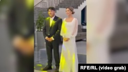 Казакстандын мурдагы экономика министри Куандык Бишимбаев менен маркум Салтанат Нукенова. 