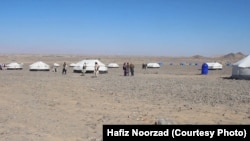 خیمه های مهاجران اخراج شده افغان از پاکستان در ولایت فراه