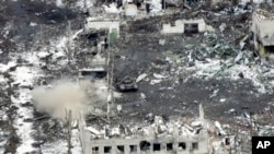 Наслідки бойових дій у Мар’їнці, лютий 2023 року