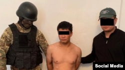 Beknazar Borugul-uulu after his arrest (file photo)