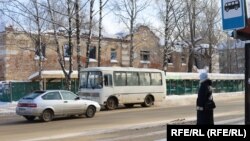 Автобус в центре Сыктывкара