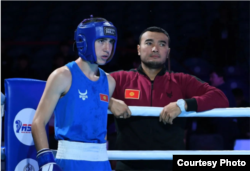 Бокс боюнча жаштар арасындагы дүйнө чемпиону Амантур Жумаев.