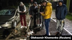 Частина російського безпілотника після падіння в Києві, фото ілюстративне