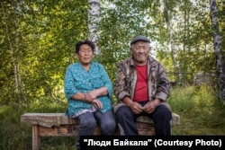 Гэлэгжамсын Пурэв и его супруга Дугаржав Долгормаа