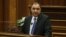 Armenia - Interior Minister Vahe Ghazarian speaks in the parliament, Yerevan, March 1, 2023.